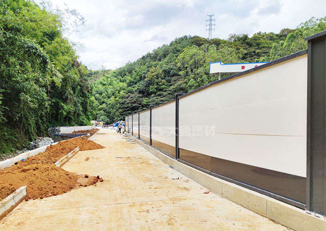 廣州新型鋼結構圍擋A款_廣州海珠區(qū)地產(chǎn)工程圍擋案例<